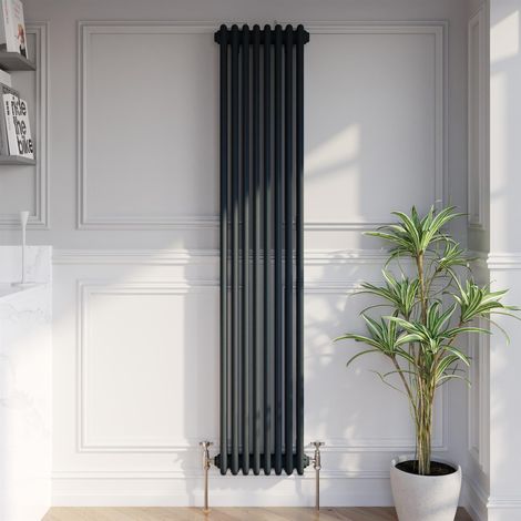 Anthracite Traditional Colosseum Vertical Column Radiator 1800 x 380mm Triple (1/5)
