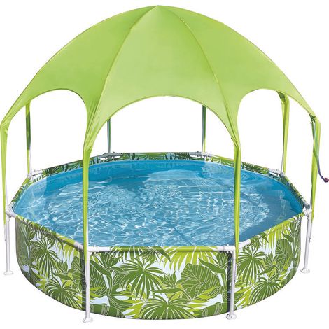 PISCINA SPLASHINSHADE COPERTA CON PIOGGIA CM.244x51H. kg.13,4 lt.1.688 (art.56432) BESTWAY