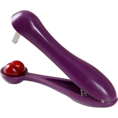 Dénoyauteur de Cerises Violet, Outil Manuel pour Retirer les Noyaux de Cerises et Fruits (1/5)