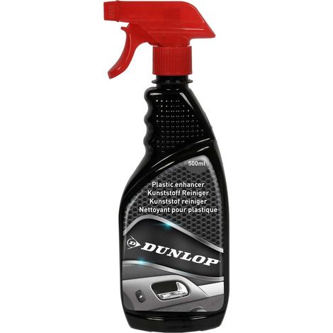 Nettoyant Plastique 500ml DUNLOP - Rénovateur Intérieur & Extérieur, Restaure Brillance, Nettoyage Rapide Voiture