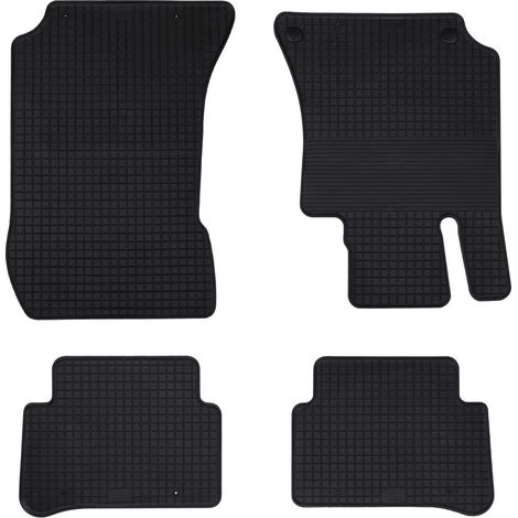 Car Mat 4 pcs Black suitable for MERCEDES E 2009-2016 Rubber vidaXL