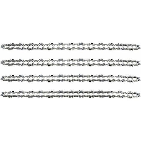 Set von 4 Kettensägenketten für 18-Zoll-Führungsschienen (1/4)