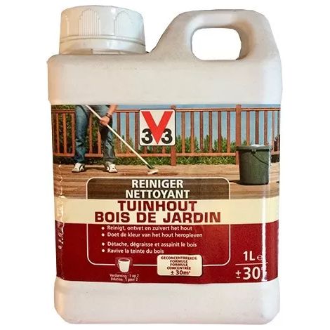 V33 Nettoyant Bois de Jardin 1 L