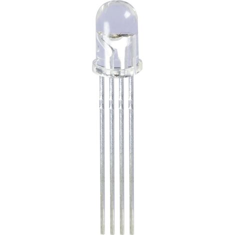 Kingbright L-154A4SURKQBDZGC LED mehrfarbig  Rot, Blau, Grün Rund 5 mm 300 mcd, 700 mcd, 1700 mcd 50