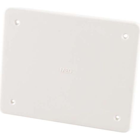 poly pool - coperchio per scatola di derivazione da incasso dimensione 119 x 96 mm bianco