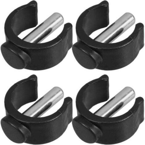 Lot De 4 Pinces De Fixation RéGlables Pour BéQuilles Et Canne De Marche, Clips De PoignéE SéCuriséS Pour Tube De 22Mm, Accessoires De DéAmbulateur Et De BéQuille (1/4)