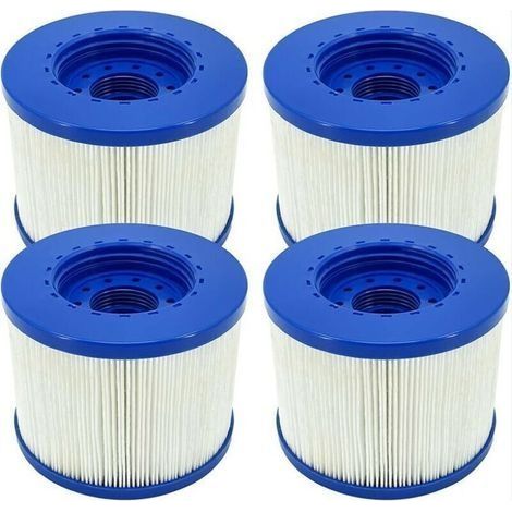 Filtre Spa a Visser, Cartouche Filtre à Vis pour Spa Gonflable Pas De Vis 60mm, Cartouche Filtre pour Spa, Compatible pour Cosy Spa, Clever Spa et de Plus 4 pièces (1/4)