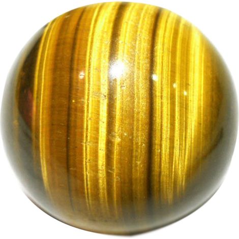 Natürlicher Quarzheilstein (Gelber Tigeraugenquarzkristall, 2,6 cm) (1/5)