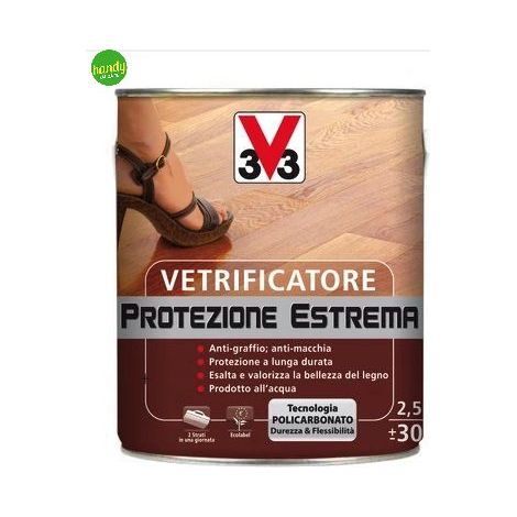 Vertificatore V33 protezione estrema per parquet lt 2,50 incolore brillante