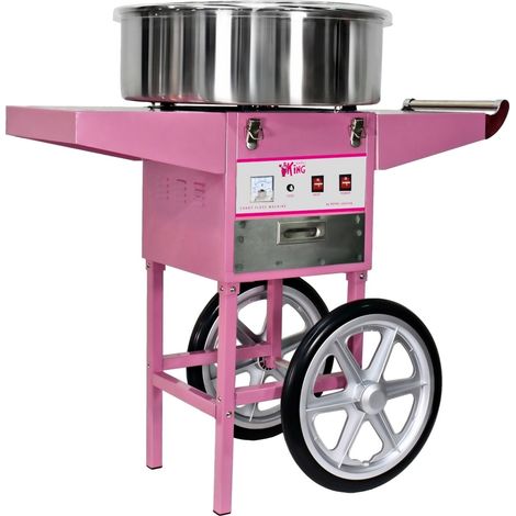 Machine à barbe à papa professionnelle diamètre 52 cm avec chariot