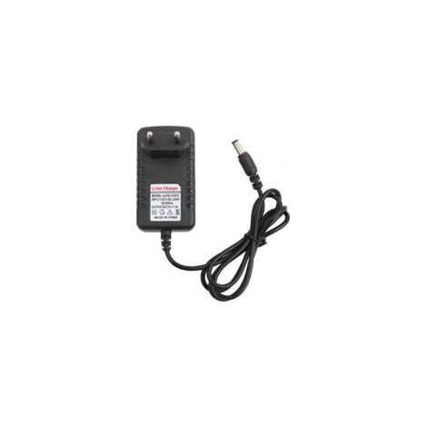 Adaptateur de chargeur lithium 21V 1A Noyau en cuivre Prise UE Compatible batteries 5,5 x 2,5 mm Plastique ignifuge (1/5)