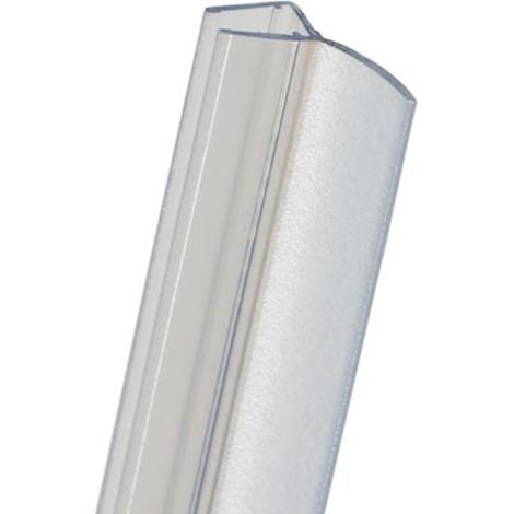 Schulte joint d'étanchéité vertical translucide, pour porte de douche, universel, 2010 mm recoupable, pour porte de 6 à 8 mm