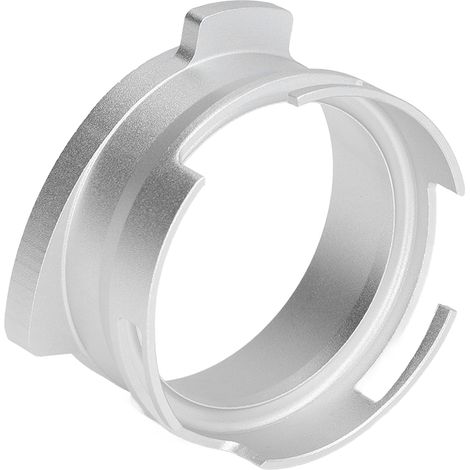 54-mm-Filterhalter, spritzwassergeschützter, drehbarer Dosierring aus silberfarbenem Aluminium für Kaffeemaschinen (1/5)