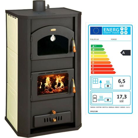 Termostufa a Legna con Forno Prity FG W20 23.8 kW – Idro per Casa (1/5)
