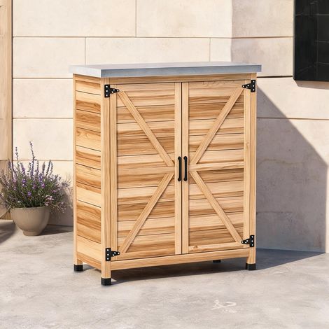 Chariot de jardin en tannenholz Verzinkter acier 79 x 43 x 92 cm (1/5)