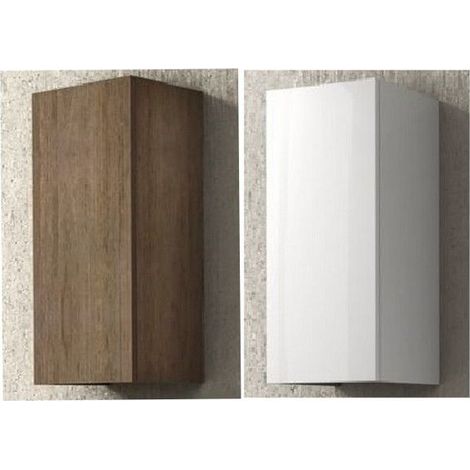 Bagno Italia Pensile da Bagno da 30x74hx27 singolo sospeso con un anta Laccato bianco (1/2)