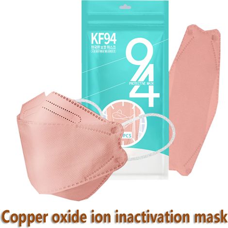 Lot de 5 Masques Filtres Multi-Couches pour Adultes, Masque Buccal à Oxyde de Cuivre Ionisé Inactivé, Protection Respiratoire Réutilisable (1/5)