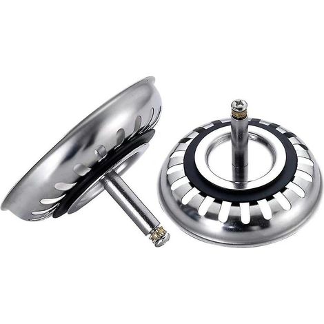 Accessoires pour évier de cuisine : Déboucheur parapluie et couvercle de bouchon d'évier (2 pièces)