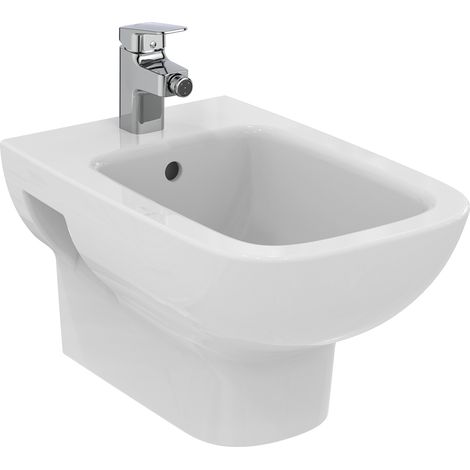 Ideal Standard I.Life A Wall Hung Bidet 355mm Wide - 1 Tap Hole (1/5)
