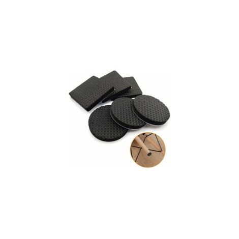 60 Pièces Patins en Caoutchouc Antidérapants, Pieds Caoutchouc Patins Autocollant Protecteurs de Meubles Protecteurs, Patins de Protection pour Sols en Boi, Pieds de Table, Chaise (1/5)