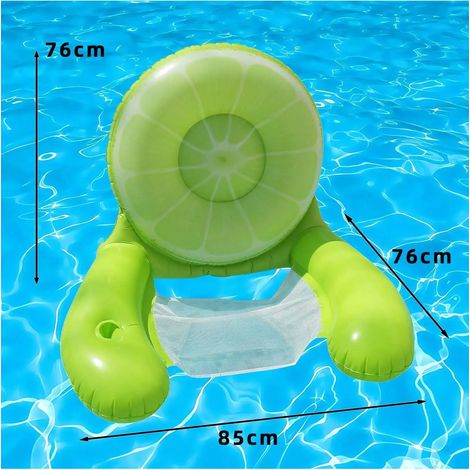 Fauteuil flottant pour adulte, fauteuil gonflable en forme de frite de piscine avec sangles en tissu doux