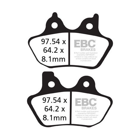 Pastiglie freno EBC FA400V V-PAD (set per 1 disco)