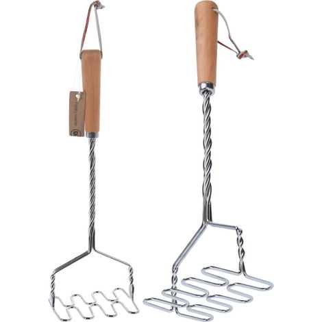 Presse-purée Excellent Houseware 34 cm Bois/Acier inoxydable