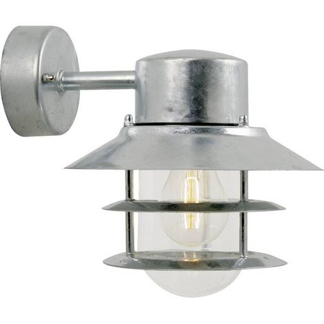 Nordlux BLOKHUS applique murale in acciaio zincato 23 cm