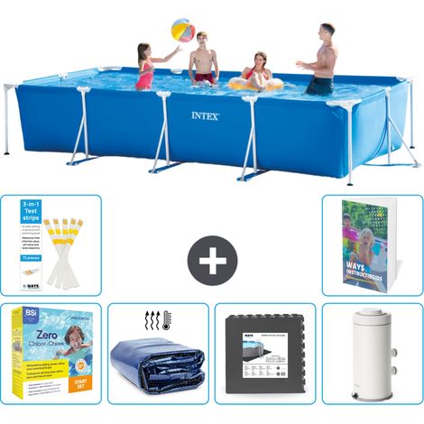 Rechteckiger Frame Pool - 450x220x84 cm - 7-teilig S111