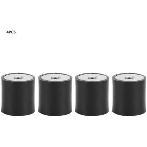 Supporti in Gomma Anti Vibration, Supports en caoutchouc M6 - Vis à double extrémité - amortisseur anti-vibrations - Bobine en caoutchouc pour bateau, Lot de 4(DD20x20 M6) (1/5)