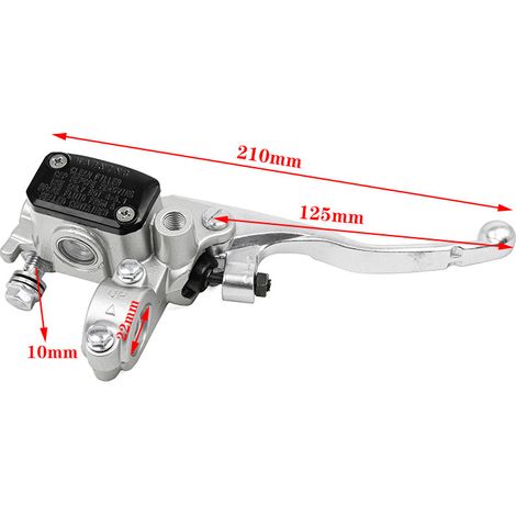 Geeignet für KTM, Husaberg und Husqvarna Offroad-Motorräder: Vorderradbremse mit Bremsscheibe am oberen Zylinder, Kupplungshebel links. (1/4)