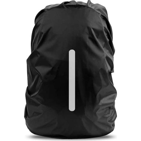Housse De Pluie Pour Sac À Dos - Polyester Imperméable Avec Bande Réfléchissante - Pour Randonnée Camping Vélo Extérieur - 1 Pièce (1/5)