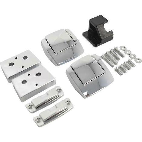 Kit de verrouillage de sacoches de moto Pops Tour Pack Pak avec entretoises et loquets pour Harley Touring Road Glide (1/5)