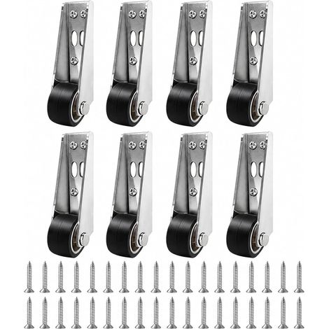 8 Roulettes Pour Meubles Charges Lourdes Roues Caoutchouc Réglables 25mm (1/5)