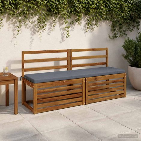 vidaXL Cojín de banco SOEST 100% Poliéster Azul 150 x 40 x 5 cm (1/5)