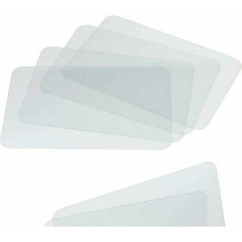YMYNY – Lot de 4 sets de table en plastique transparent – Protecteur de table pour salle à manger, comptoir de cuisine, bureau – Feuilles plastique multi-usages (1/4)