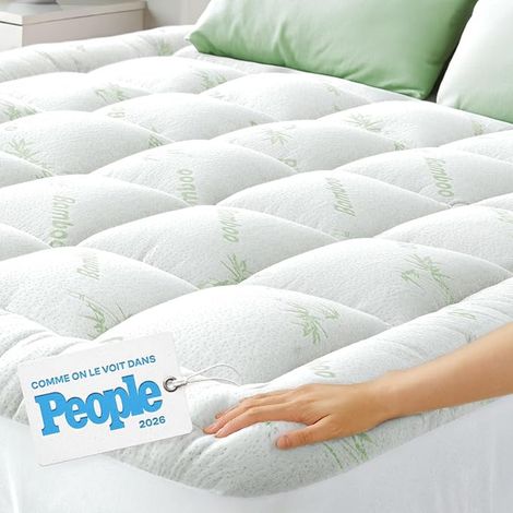 Mattress Topper Breathable Cooling Mattress Protector 140 x 190 cm (1/5)