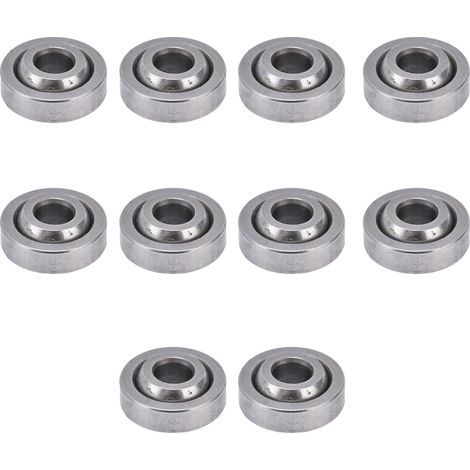 10 pièces roulement sphérique radial lisse profond rainuré bille accessoire kit pour équipement GE5ES (1/5)
