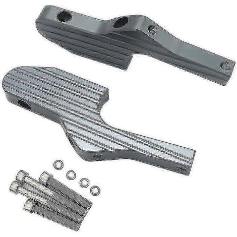 Verlängerte Soziusfußrasten für Vespa GT GTS GTV 60-300ie, Fußrastenverlängerungen aus Aluminium, verbreiterter hinterer Fußrastensatz, Komfortzubehör für Roller, robuste Befestigung, Paar. (1/3)