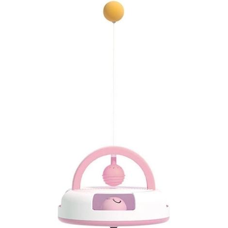 Jouet pour chat avec boules d'herbe à chat, toupie interactive amusante pour chat