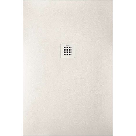 Receveur de douche STRATO extra plat, Beige - 160 x 100 cm - Résistant et Facile à installer - Salle de bain - Douche