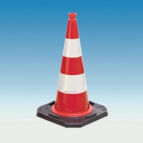 Cono  de  tráfico  TL  H.500mm  BAST  probado,2  franjas  33x33cm