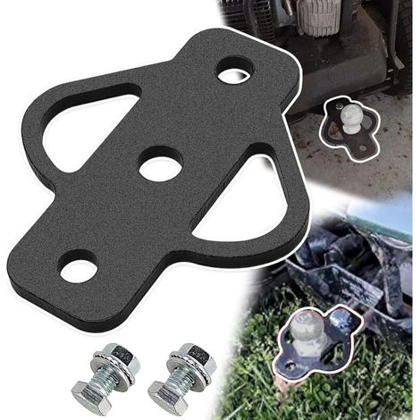 Adaptador de acoplamiento para cortadora de césped, quad y vehículo todo terreno (3 vías), con receptor de perno para montaje en carrito de golf y tractor de jardín.