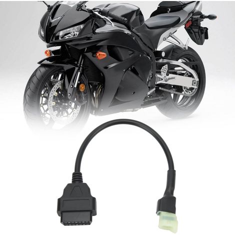 Adaptateur de diagnostic OBD2 16 broches vers 4 broches pour moto Honda K-Line (câble adaptateur moto 4 broches) (1/5)