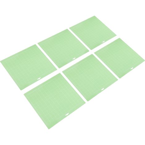 Lot de 6 tapis de découpe 30 x 30 cm, quadrillés verts, pour loisirs créatifs, couture et bricolage. (1/5)