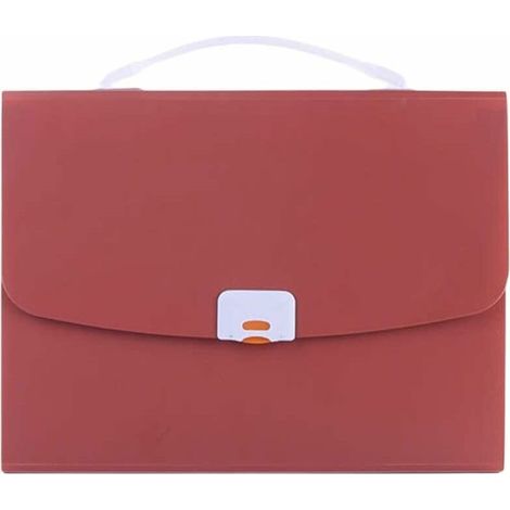 Portadocumenti tascabile formato A4, organizer per documenti aziendali, astuccio, cartella portaoggetti, organizer per studenti, porta fogli per esami, confezione rossa