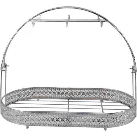 GARRYFIZH Support de tasse en fer pour tasses à café, organisateur de vaisselle, égouttoir de rangement, support de séchage avec 6 crochets pour comptoir, armoire, table, cuisine, restaurant, bureau, 