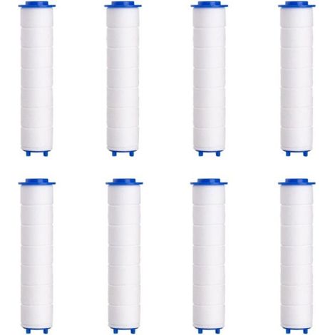 Filtre pour pommeau de douche Douchette - Anti-calcaire - Déchloration - Pack 8 (80mm) (1/5)