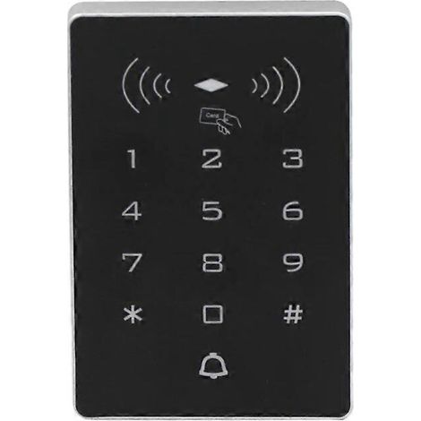 Contrôleur de verrouillage de porte par carte 125 kHz, lecteur de cartes de proximité Wiegand 2000 utilisateurs, clavier numérique 26 entrées/sorties, K8, lecteur d'identification 125 kHz (1/5)