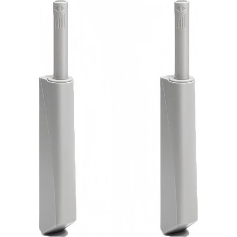 Lot de 2 loquets à ouverture par simple pression, ferme-portes silencieux pour tiroirs, placards et petites portes (32N). (1/5)